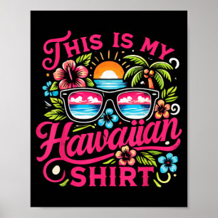 Aloha Tropisch Dit Is Hawaiiaanse Zomer Vakantie Poster