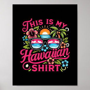 Aloha Tropisch Dit Is Mijn Hawaiiaanse Zomer Vakan Poster