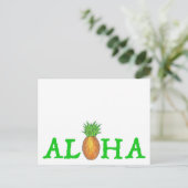 ALOHA Tropisch eiland Hawaïaanse ananas Hawaï Briefkaart (Staand voorkant)