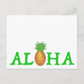 ALOHA Tropisch eiland Hawaïaanse ananas Hawaï Briefkaart (Voorkant)