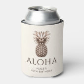 Aloha Tropisch feest met ananas Blikjeskoeler (Blikje Voorkant)