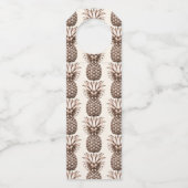 Aloha tropisch feest met  ananas flessenhanger (Achterkant)