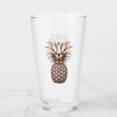 Aloha Tropisch feest met ananas Glas (Achterkant)
