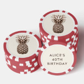 Aloha Tropisch feest met ananas Poker Chips (Opstapeling)