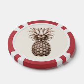 Aloha Tropisch feest met ananas Poker Chips (Enkel)