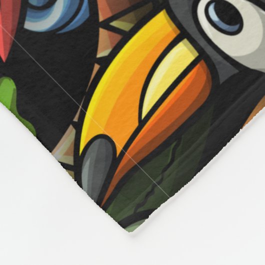 ALOHA Tropisch Fleece Deken (Hoek)