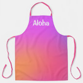 Aloha Tropisch gradiënt Luau Schort (Voorkant)