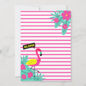 Aloha Tropisch Hawaïaans Verjaardag Luau Party Kaart (Achterkant)