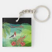 Aloha Tropisch Paradijs Acryl Sleutelhanger (Achterkant)