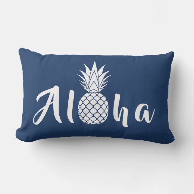 Aloha Tropische anananas Lumbar Pillow Kussen (Voorkant)