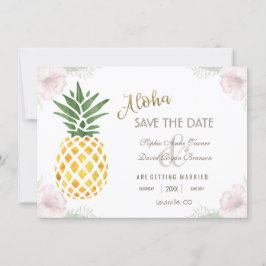 Aloha Tropische anananassap BEWAREN de DATUM Save The Date