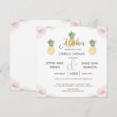 Aloha Tropische anananassesappelkegel Kaart (Voorkant / Achterkant)