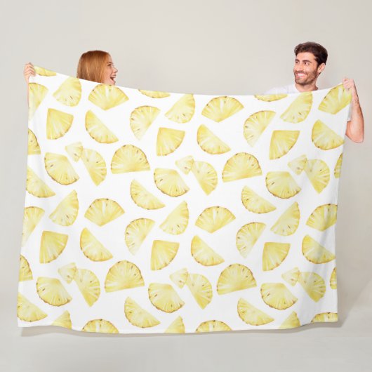 Aloha Tropische Ananas Fleece Deken (In situ)