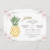 Aloha Tropische Ananas Strand PROEFDINER Kaart (Voorkant / Achterkant)