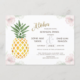 Aloha Tropische Ananas Strand PROEFDINER Kaart