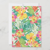 Aloha Tropische Aquarel Bruidsshowers Kaart (Achterkant)