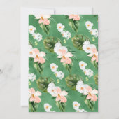 Aloha tropische baby shower luier tombola bord kaart (Achterkant)