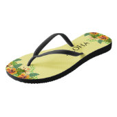 Aloha Tropische Bloemen Teenslippers (Schuin)