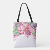 Aloha tropische bloemen tote bag (Achterkant)