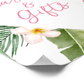 Aloha Tropische Bloemen Verjaardagskaarten en Gesc Poster (Hoek)