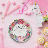 Aloha Tropische Bloemenkrans Luau Trouwfeest Papieren Bordje (Feest)