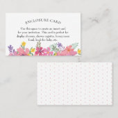 Aloha Tropische Flower Enclosure Kaart Visitekaartje (Voorkant / Achterkant)