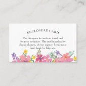 Aloha Tropische Flower Enclosure Kaart Visitekaartje (Voorkant)