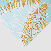 Aloha-Tropische goudhoudende olievlekken van Aqua  Tissuepapier (Detail)