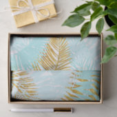 Aloha-Tropische goudhoudende olievlekken van Aqua  Tissuepapier (Geschenk)