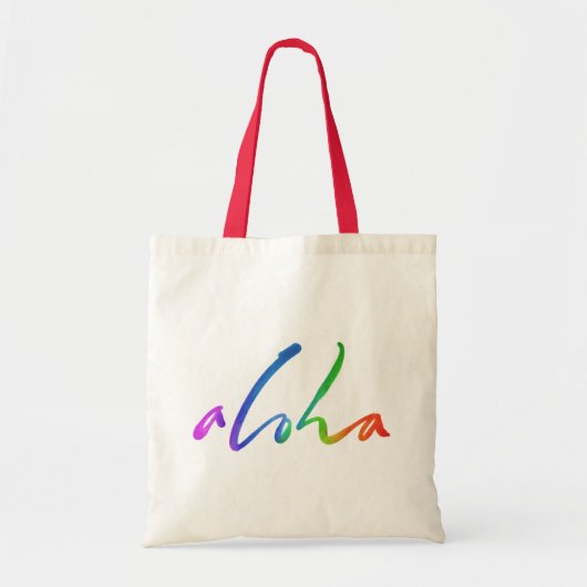 Aloha - Tropische handschrift - Hawaii Hawai'i Tote Bag (Voorkant)