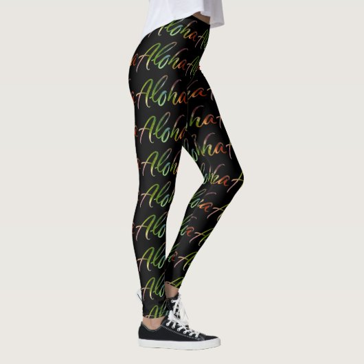 Aloha - Tropische handschrift - Hawaiiaanse Natuur Leggings (Rechts)