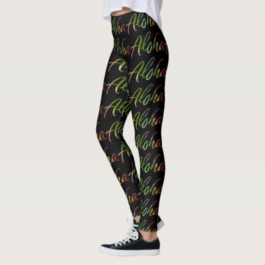 Aloha - Tropische handschrift - Hawaiiaanse Natuur Leggings (Links)