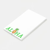 ALOHA Tropische Hawaï Hawaiian Pineapple Post-its Post-it® Notes (Schuin)