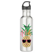 Aloha tropische Hawaïaanse ananas Waterfles (Voorkant)