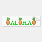 ALOHA Tropische Hawaii Pineapple Bumpersticker (Voorkant)