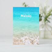 Aloha Tropische Hawaiiaanse Oceaan Bedankkaart (Staand voorkant)
