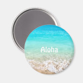 Aloha Tropische Hawaiiaanse Oceaan Magneet (Voorkant / Achterkant)