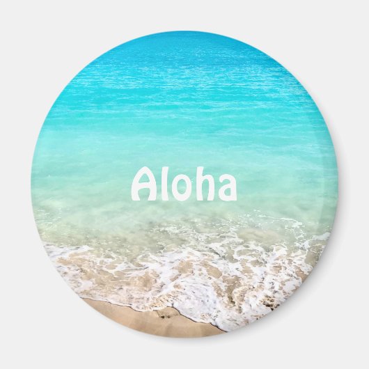 Aloha Tropische Hawaiiaanse Oceaan Magneet (Voorkant)