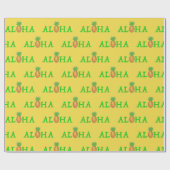ALOHA Tropische Hawaiian Island Pineappel Fruit Cadeaupapier (Vlak)