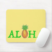 ALOHA Tropische Hawaiian Island Pineappel Fruit Muismat (Met muis)