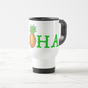ALOHA Tropische Hawaiian Island Pineappel Fruit Reisbeker