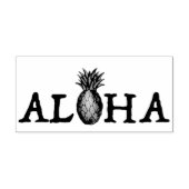 ALOHA Tropische Hawaiian Island Pineappel Fruit Rubberstempel (Afrduk)