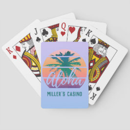 Aloha Tropische  Jouw naam Casino Pokerkaarten