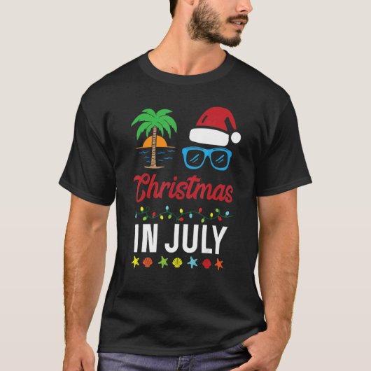 Aloha Tropische kerstkerst in juli H T-shirt (Voorkant)