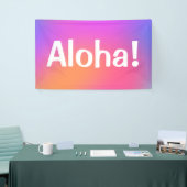 Aloha! Tropische kleuren Luau Banner (Beurs)