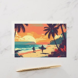 Aloha tropische kunst blanco briefpapier