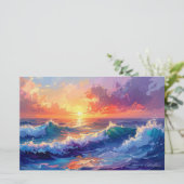 Aloha tropische kunst blanco briefpapier (Staand voorkant)