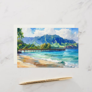 Aloha tropische kunst blanco briefpapier