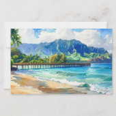 Aloha tropische kunst blanco briefpapier (Voorkant)