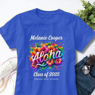 Aloha Tropische Luau Afstuderen  T-shirt